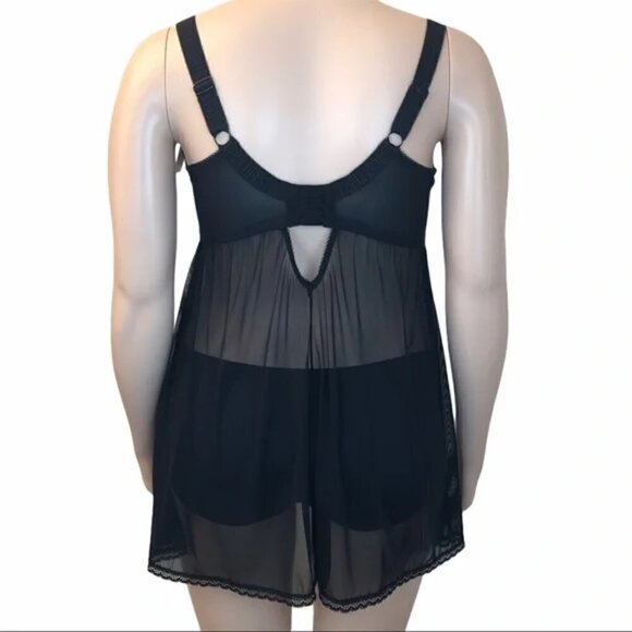 Elomi Anushka Underwire Babydoll Chemise Lingerie UK 40FF US 40H EL4062 - Picture 3 of 15